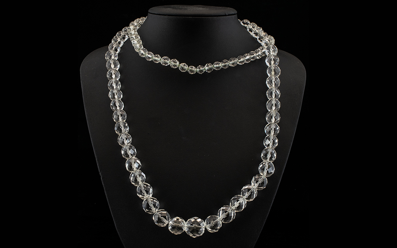 A Long Strand Austrian Crystal Bead Neck