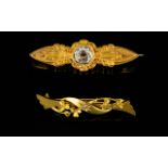 Antique Period Attractive 15ct Gold Ston