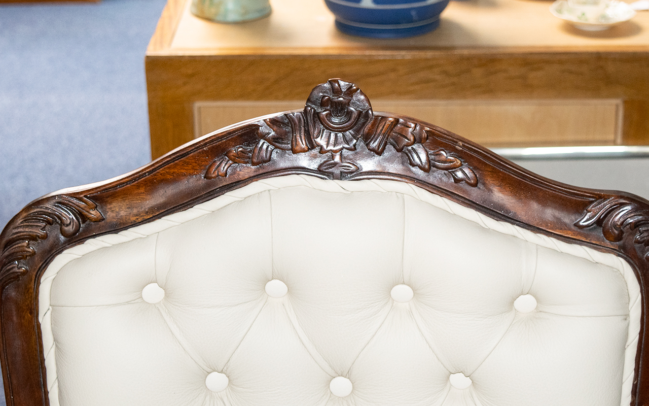 Early 20th Century Mahogany Bedroom Chai - Image 2 of 3