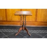 Early 20thC Tilt Top Table, Square Top R