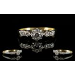 18ct Gold & Platinum Diamond Set Dress R