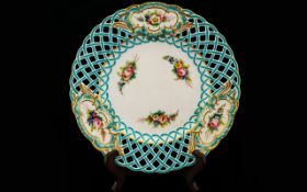 A 19th Century Minton Cabinet Plate With