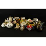 A Collection Of Novelty Decorative Tea P