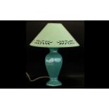 Pale Green China Based Lamp with matchin