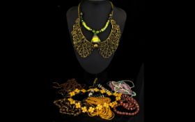 A Collection Of Costume Jewellery Neckla