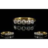 18ct Gold & Platinum 5 Stone Diamond Rin