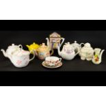 A Collection Of Novelty Decorative Tea P