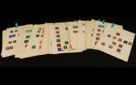 Around 40 Loose Pages Of GB Stamps Dating From Queen Victoria Onwards.