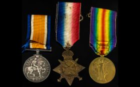 World War I Trio of Military Medals Awarded to TI-3634 - Cpl E. Ireson ASC. 1.