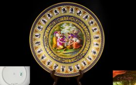 Royal Vienna - Stunning Quality Imperial Porcelain Factory Ferdinand Ritter Von Perger Signed