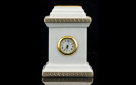 Rosenthal Versace Treasury Gorgona Mini Clock. In excellent condition.