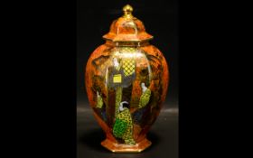 Wilton Ware By A.G.H.W Stoke On Trent Early 20th Century Covered Lustre Vase Baluster vase of