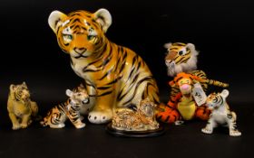 Tiger Interest - Collection of Tiger Figures.