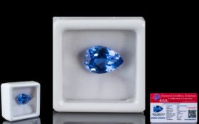 Natural Tanzanite Loose Gemstone With GGL Certificate/Report Stating The Tanzanite To Be 6.