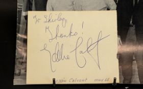 The Rolling Stones Autographs - on a page. All five include Brian Jones. Circa 1964.