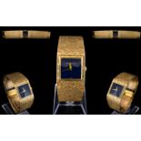 Bueche Girod Gents Impressive 9ct Multi-Gold Colour Bracelet Wrist Watch.