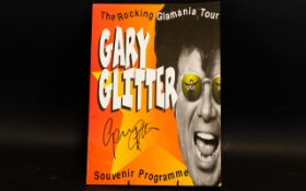Garry Glitter Autograph - on tour programme 1995 cover.