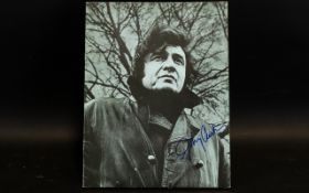 Johnny Cash Autograph - on tour programme 1973 cover.