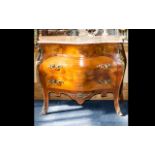 Sideboard/Chest of Drawers with three top drawers and two lower. Marble top with ormolu decoration.