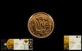 Royal Mint Queens Diamond Jubilee 2012 22ct Gold Half Sovereign. Mint and Uncirculated.