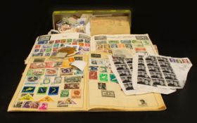 A Small Collection Of Low Value Stock Stamps Housed in two albums,