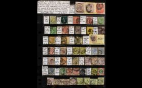 Stamp Interest - GB Queen Victoria collection from 1841 with some very high catalogue value and