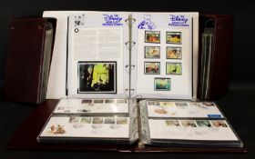 Three Albums of Stamp FDC with printed addresses, a few mini sheets and high values, with an album
