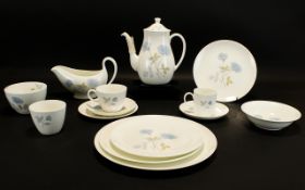 Wedgwood Ice Rose Pattern Dinner Service Each marked to base,