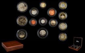 Royal Mint 2015 United Kingdom Ltd Edition and Numbered Premium Proof Coin Set ( 14 ) Proof Struck