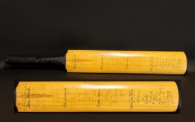 Cricket Interest - Signed Gray-Nicholls Bat, Full Size. Blackpool Cricket Festival 1987. Approx.