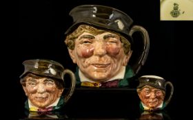 Royal Doulton Hand Painted Trio of Character Jugs (3) 1. Paddy Large size D5753, issued 1937-1960.