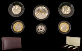 Royal Mint United Kingdom 2006 Silver Piedfort Proof Coin Set - (6) in total.