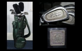 Golfing Interest - Macgregor Golf Bag And Left Handed Set Of Howson And jack Nicklaus Clubs Twelve