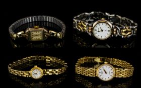 A Collection Of Four Ladies Wristwatches to include two Rotary, one Accurist and one other,