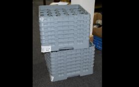 Cambro Grey 20 Compartment Glass Racks x 2. 35cm tall. Retail value £115.89 each. Please see