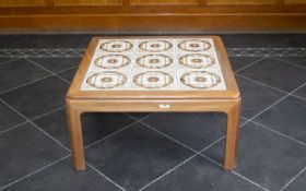 Contemporary Design Good Quality - Good Sized Square Shaped Solid Ash Tile Top Coffee Table, of