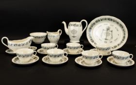 Grindley Royal Cauldon 'Passover Ware' Dinner Service Circa 1950s.