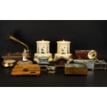 A Collection Of Musical Boxes Thirteen in total, two in the form of gramophones,