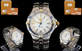 Ebel Sportwave Divers Automatic Gents Wrist Watch - stainless steel with 18ct gold highlights.