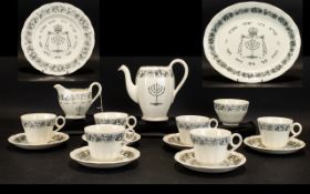 Grindley Royal Cauldon 'Passover Ware' Part Tea Set comprising: 6 x 9" Plates, 6 x 8" Plates,