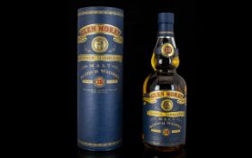 Glen Moray Elgin Classic Single Highland Malt Scotch Whisky Aged 12 Years Capsule and outer