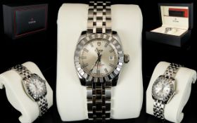 Tudor Classic by Rolex Midi Size- Date-Just Steel Case Rotor Self Winding Wrist Watch.