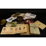 A Mixed Collection Of Cigarette Cards, Albums And Coins To include various GB coins, 1977 jubilee