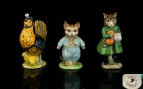 Beswick Beatrix Potter Figures (3) Three in Total. Comprises: 1, 'Simpkin' BP3B - 1975.