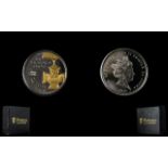 2018 Quarter Sovereign Proof Armistice Day Victoria Cross Gold Coin Boxed, total weight, 1.
