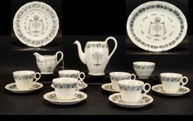 Grindley Royal Cauldon 'Passover Ware' Part Tea Set comprising: 6 x 9'' Plates, 6 x 8'' Plates, 6