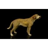An Austrian Cold-Painted Bronze Dog- Naturalistic And Modelled With Superb Detail. Height - 2