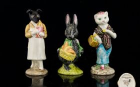 Beswick - Beatrix Potter Figures - Collection of 3 ( Three ) Comprises 1/ Little Black Rabbit BP3B