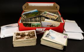 A Large Quantity Of 20th Century Postcards Mostly topographical, some pre-1920's.