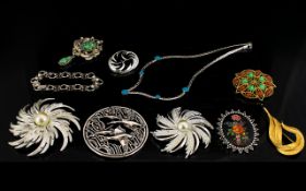 A Good Collection Of Vintage Sarah Coventry Costume Jewellery Ten items in total, all signed,